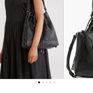 Elegant Black Leather Women's Bag